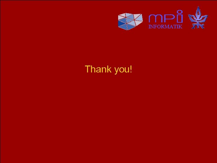 INFORMATIK Thank you! 