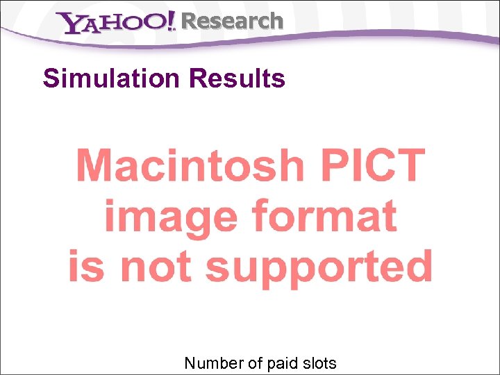 Research Simulation Results Number of paid slots 