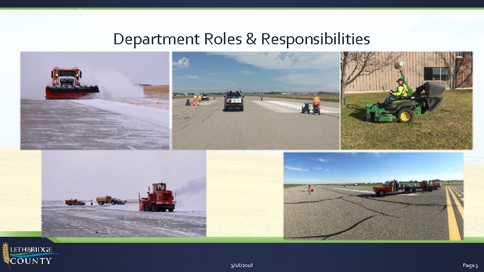 Department Roles & Responsibilities 3/18/2018 Page 3 