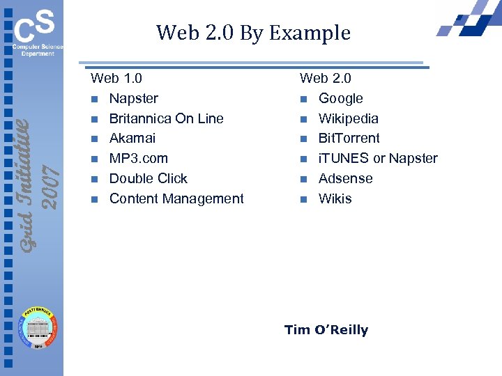 Web 2. 0 By Example Web 1. 0 n Napster n Britannica On Line