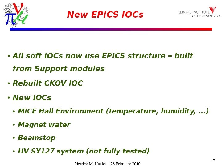 CM 26 March 2010 Jean-Sebastien Graulich Slide 12 