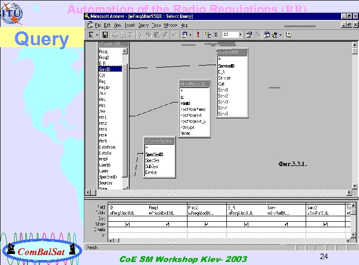 Automation of the Radio Regulations (RR) Query Фиг. 3. 3. 1. Com. Bal. Sat