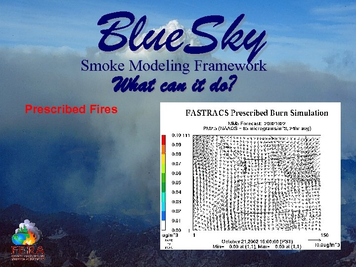 Blue. Sky Smoke Modeling Framework What can it do? Prescribed Fires 