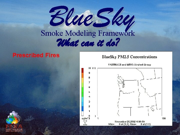 Blue. Sky Smoke Modeling Framework What can it do? Prescribed Fires 