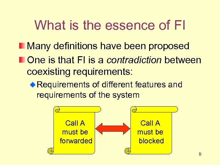What is the essence of FI Many definitions have been proposed One is that