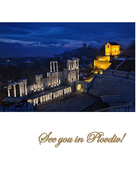 See you in Plovdiv! 