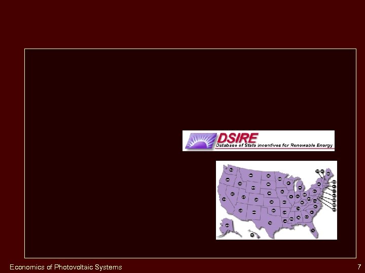 Economics of Photovoltaic Systems 7 