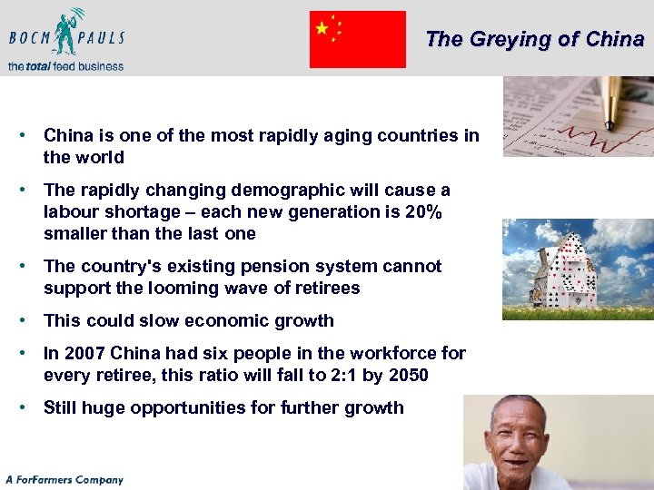 The Greying of China • China is one of the most rapidly aging countries