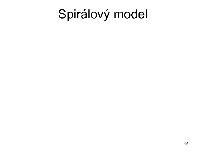 Spirálový model 16 