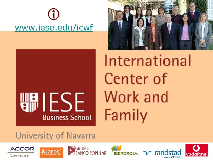  www. iese. edu/icwf 