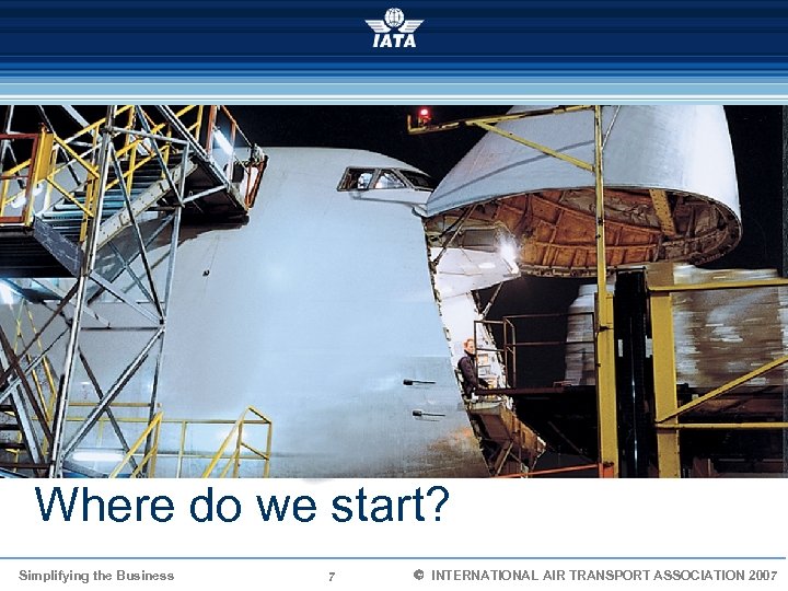 Where do we start? Simplifying the Business 7 Ó INTERNATIONAL AIR TRANSPORT ASSOCIATION 2007