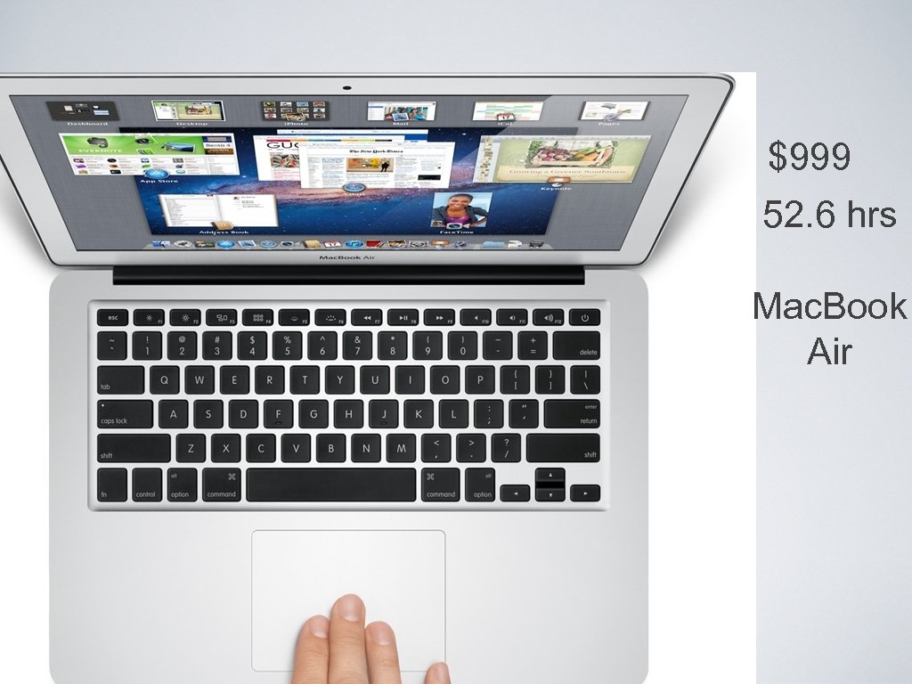 $999 52. 6 hrs Mac. Book Air 