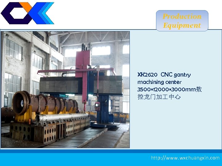 Production Equipment XK 2620 CNC gantry machining center 3500× 12000× 3000 mm数 控龙门加 中心
