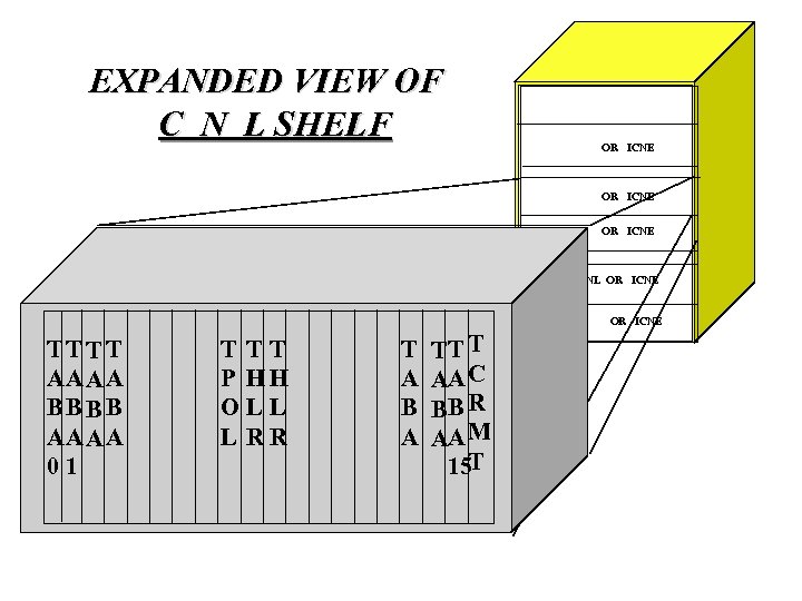 EXPANDED VIEW OF C N L SHELF CNL OR ICNE CNL OR ICNE TT