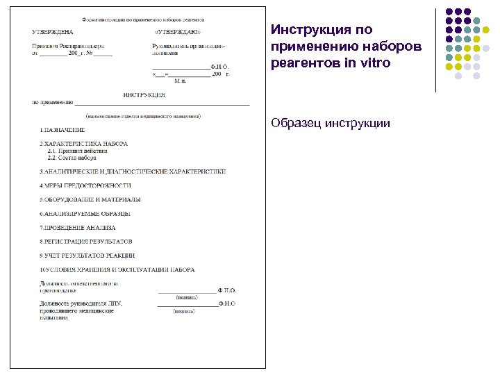 Инструкция по применению наборов реагентов in vitro Образец инструкции 