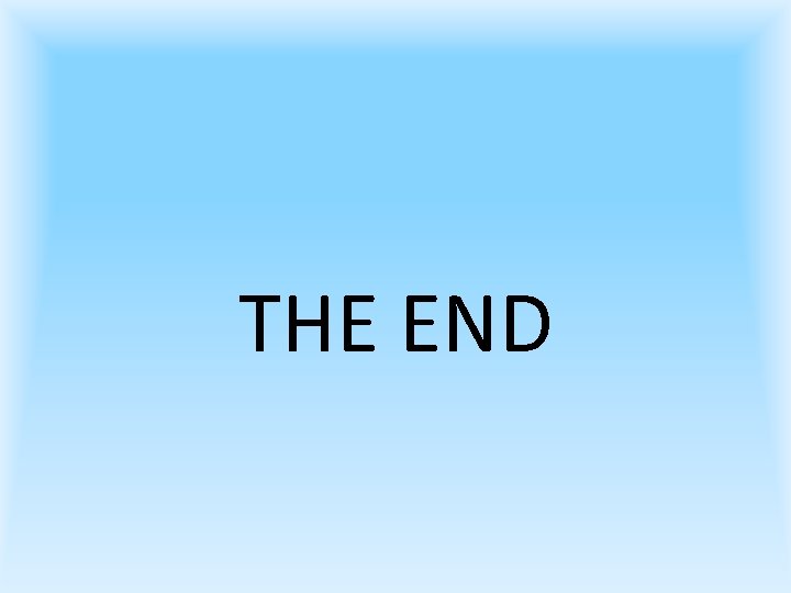 THE END 