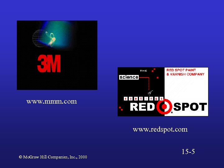 www. mmm. com www. redspot. com © Mc. Graw Hill Companies, Inc. , 2000