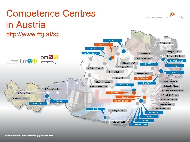 Competence Centres in Austria http: //www. ffg. at/sp Page 9 