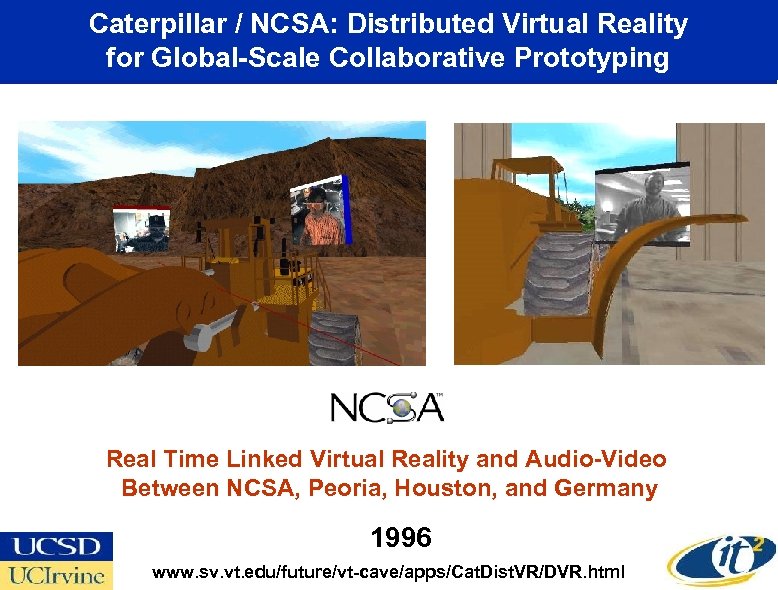 Caterpillar / NCSA: Distributed Virtual Reality for Global-Scale Collaborative Prototyping Real Time Linked Virtual