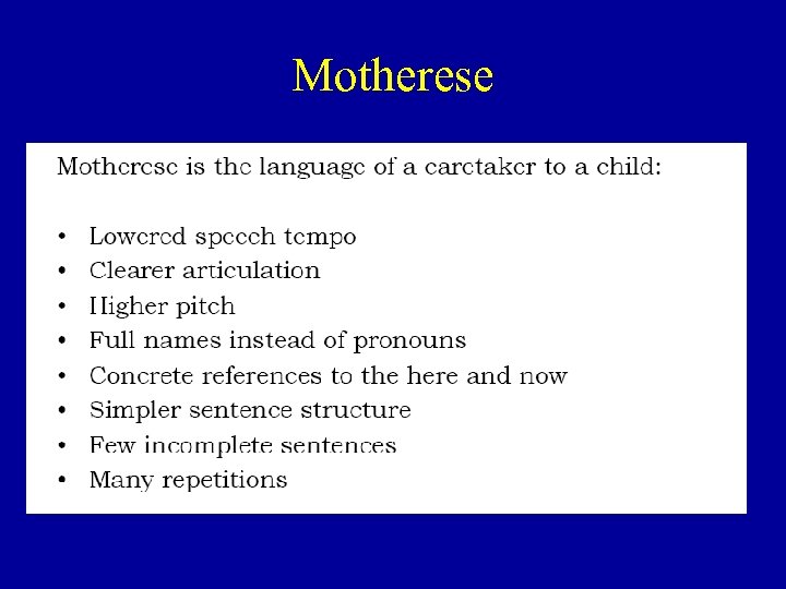 Motherese 
