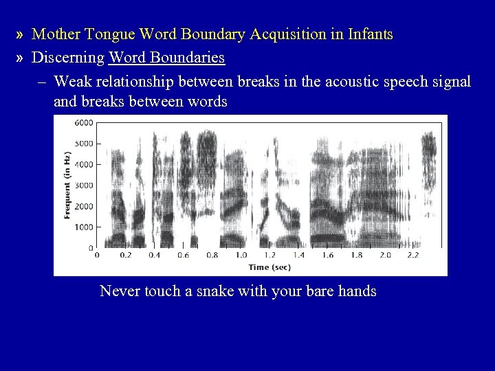 » Mother Tongue Word Boundary Acquisition in Infants » Discerning Word Boundaries – Weak