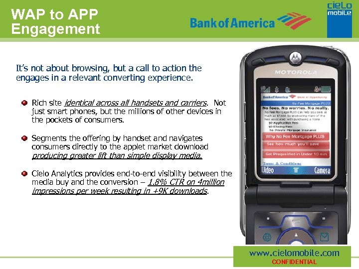 WAP to APP Engagement It’s not about browsing, but a call to action the