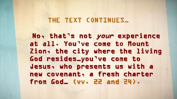 THE TEXT CONTINUES… No, that’s not your experience at all. You’ve come to Mount