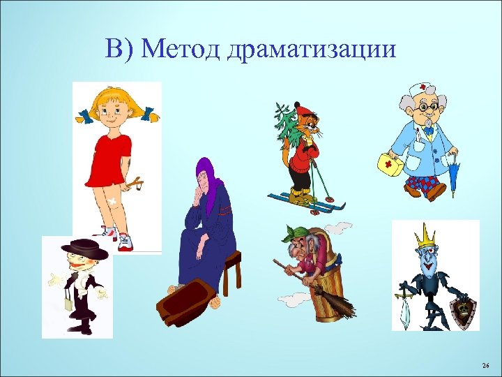 В) Метод драматизации 26 