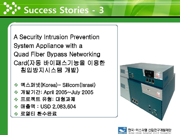 Success Stories - 3 www. themegallery. com A Security Intrusion Prevention System Appliance with