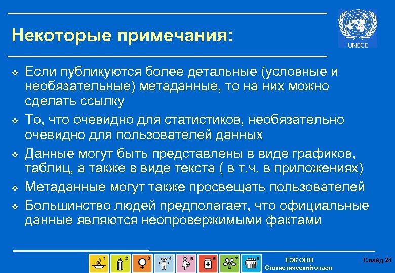 Некоторые примечания: v v v Если публикуются более детальные (условные и необязательные) метаданные, то