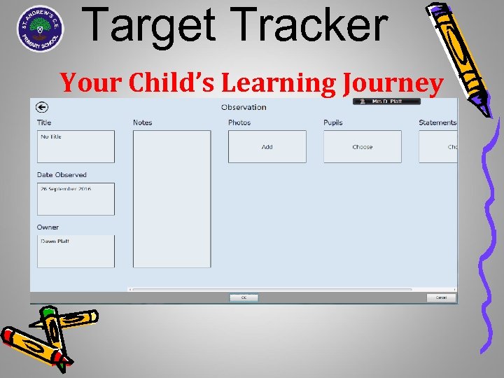 Target Tracker Your Child’s Learning Journey 
