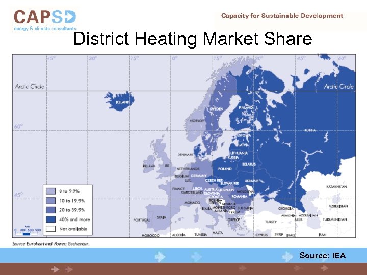 District Heating Market Share Source: IEA 