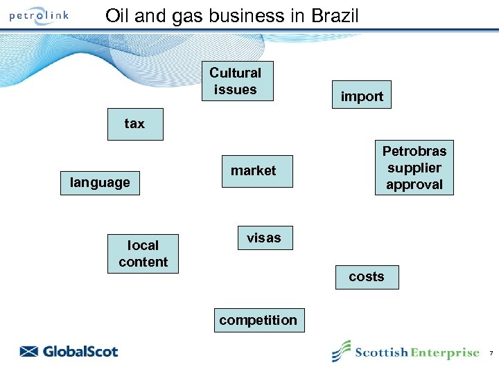 Oil and gas business in Brazil Cultural issues import tax language local content market
