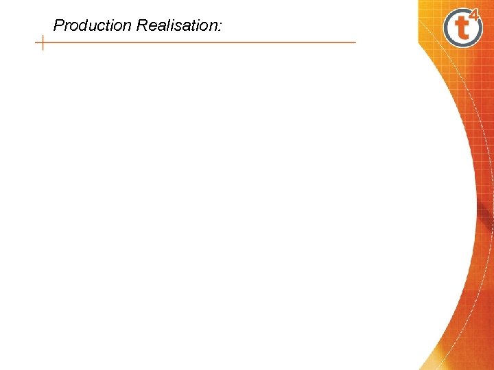 Production Realisation: 