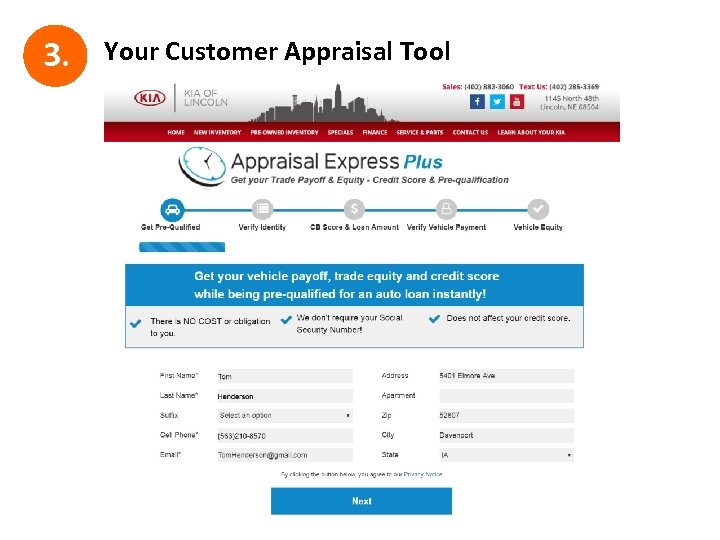 3. Your Customer Appraisal Tool 