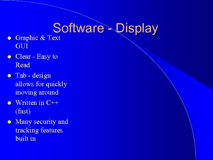l l l Software - Display Graphic & Text GUI Clear - Easy to