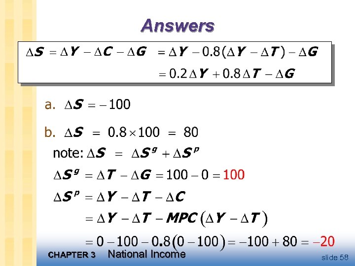Answers CHAPTER 3 National Income slide 58 