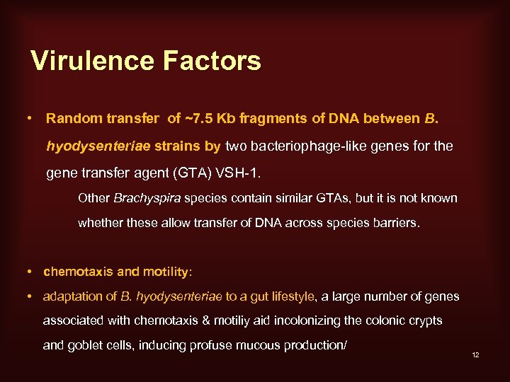 Virulence Factors • Random transfer of ~7. 5 Kb fragments of DNA between B.