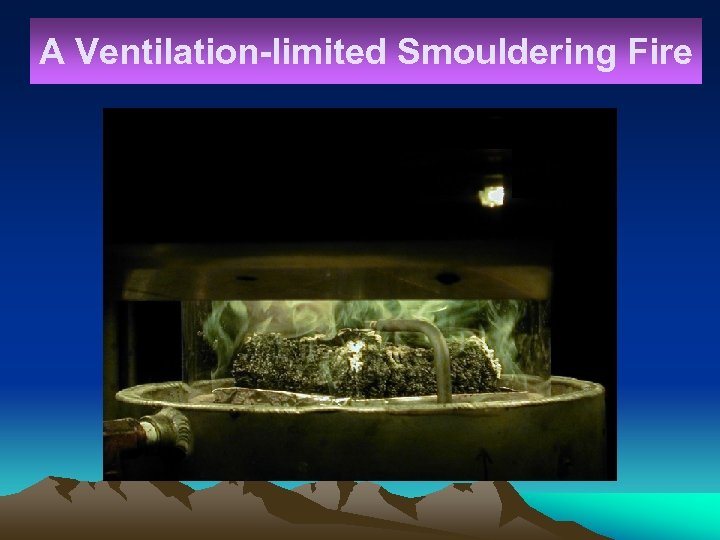 A Ventilation-limited Smouldering Fire 