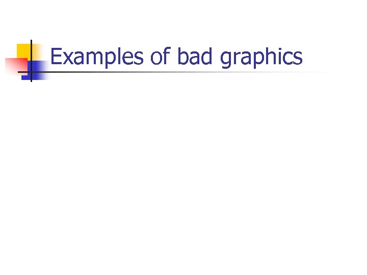 Examples of bad graphics 