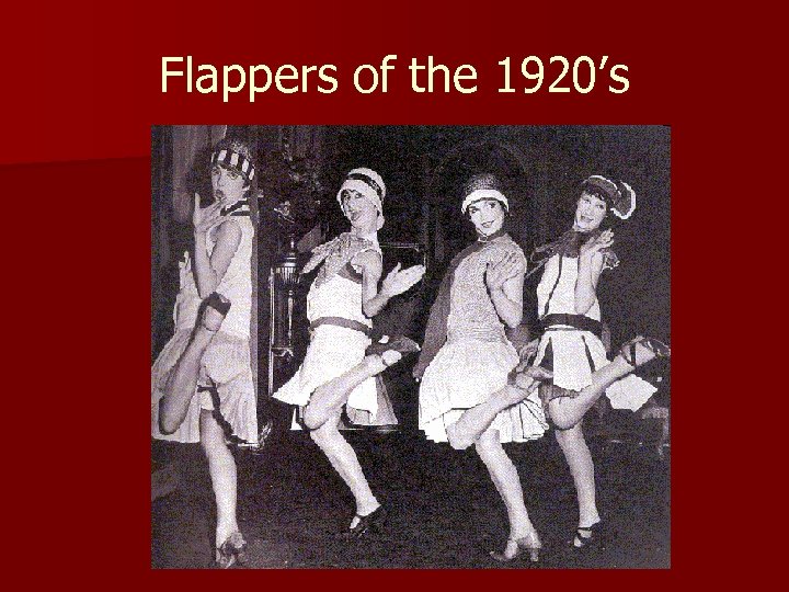 Flappers of the 1920’s 