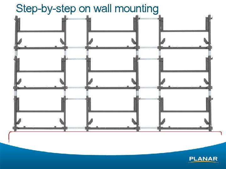 Step-by-step on wall mounting 