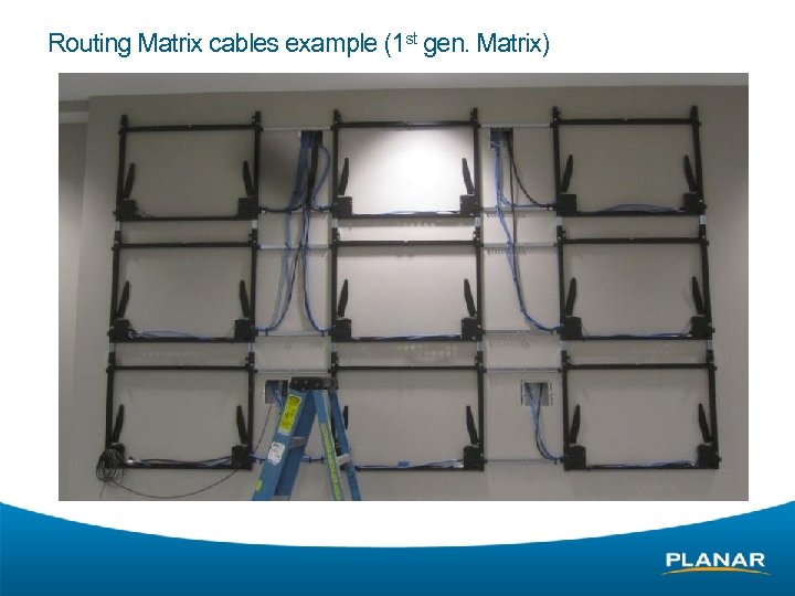 Routing Matrix cables example (1 st gen. Matrix) 