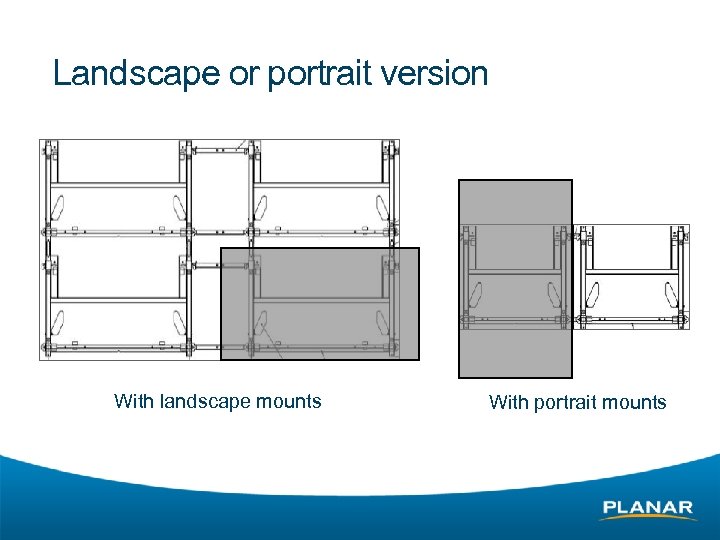 Landscape or portrait version With landscape mounts With portrait mounts 