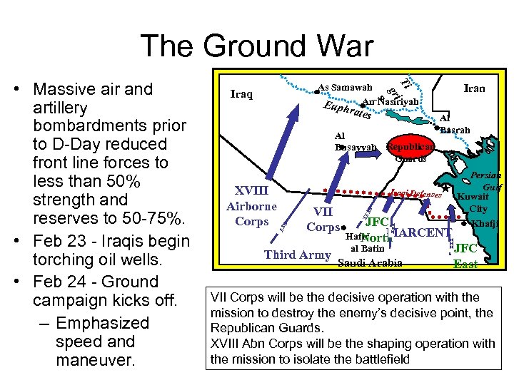 The Ground War Ti i gr s As Samawah An Nasiriyah Eu Iraq phrat