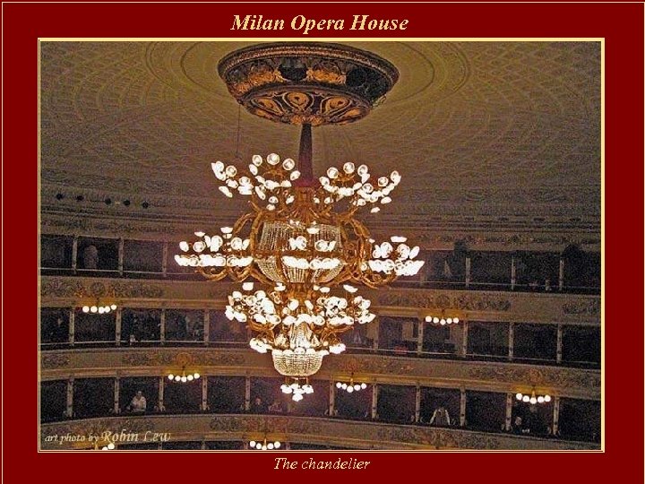 Milan Opera House The chandelier 