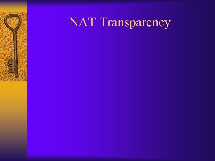 NAT Transparency 