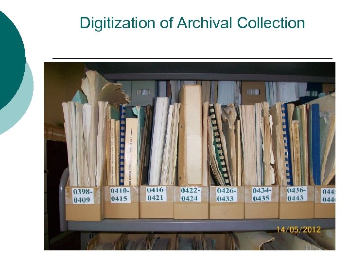 Digitization of Archival Collection 