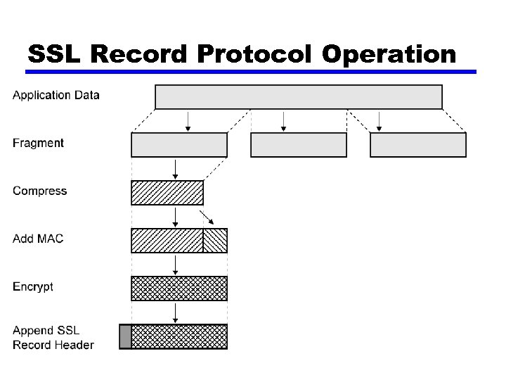 SSL record. SSL record payload.