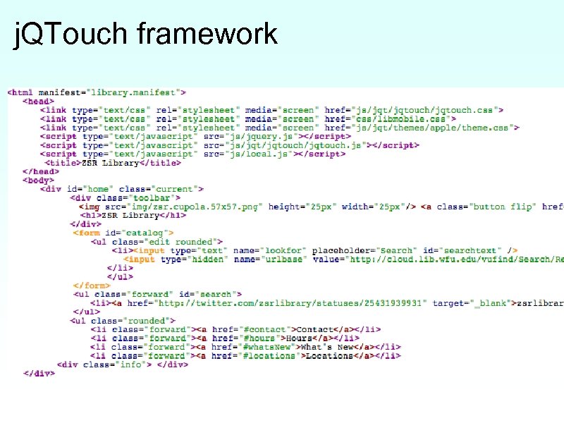 j. QTouch framework 